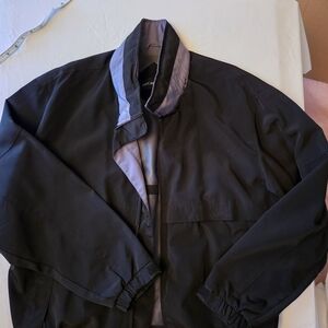 Port Authority Black Jacket with Gray Trim